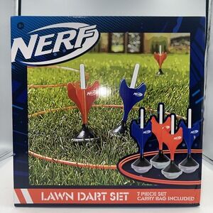 NEW⭐Nerf Soft Tip Lawn Dart Set/Outdoor Backyard Game for Kids & Adults, 7pc set